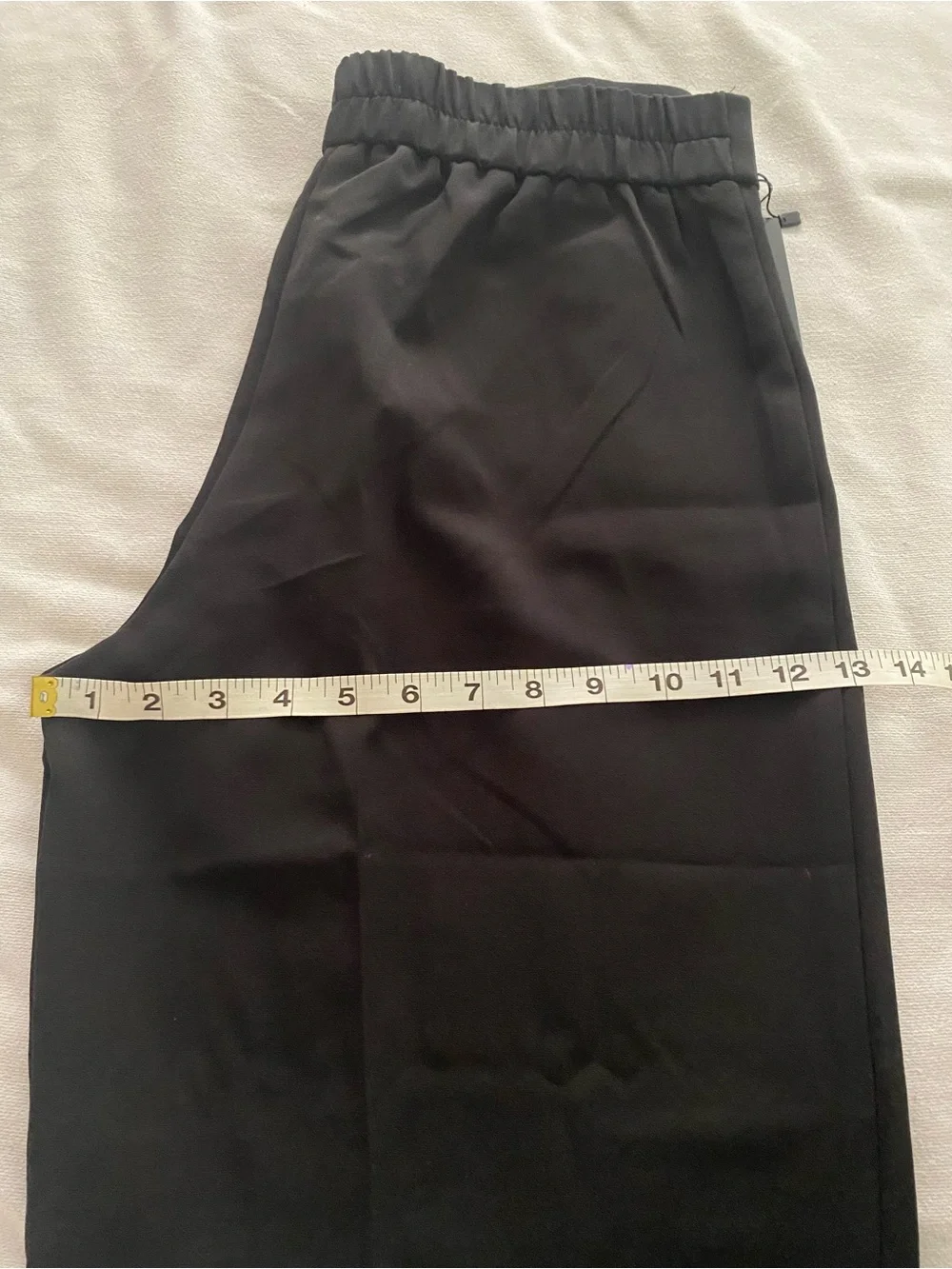 Meg & Margot Women's Black Elastic-Waist Dress Pants